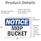 Signmission Mop Bucket, 7 in W x Rectangle, Vinyl Decal OS-2PACK-NS-D-57-L-14243 - alternate 2
